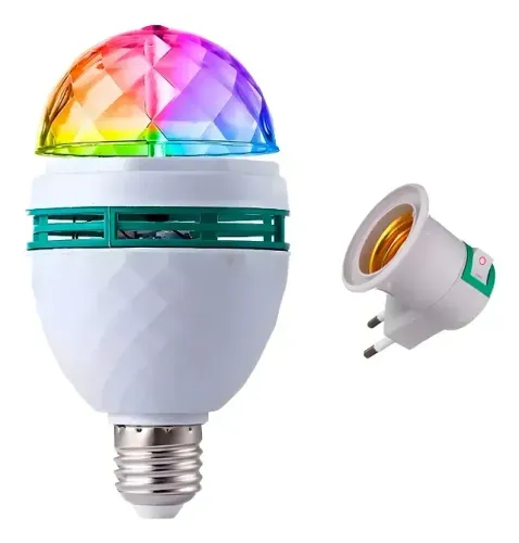 Luz Led Colorido Giratório