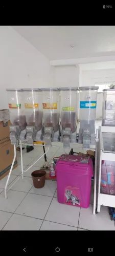 Dispenser para ração agropecuária pet shop
