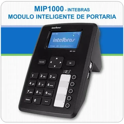 Módulo Inteligente De Portaria Ip Mip 1000 Ip Intelbras Cor Preto 110V/220V