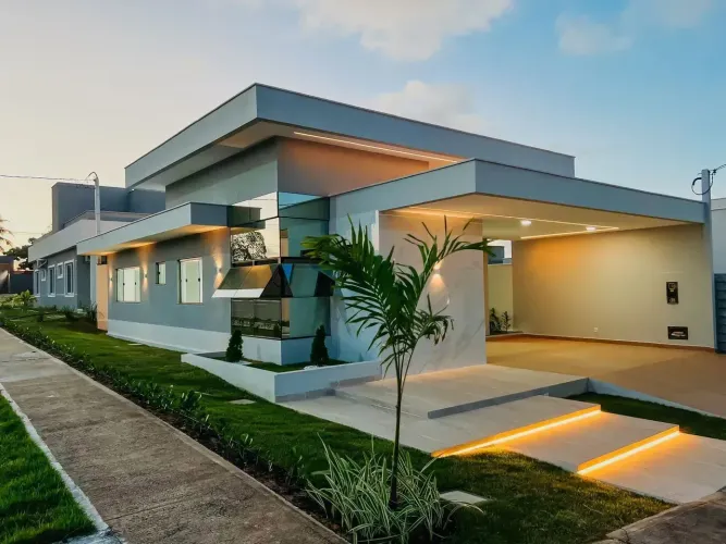 Belíssima Casa 3/4 Suíte No Condomínio Ecoville 2