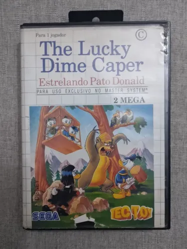 Pato Donald Tectoy Lucky Dime Caper Master System Completa!