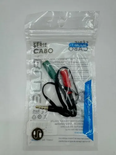 Cabo de Audio P3 Macho Para P2 Fêmea - Entrega Grátis
