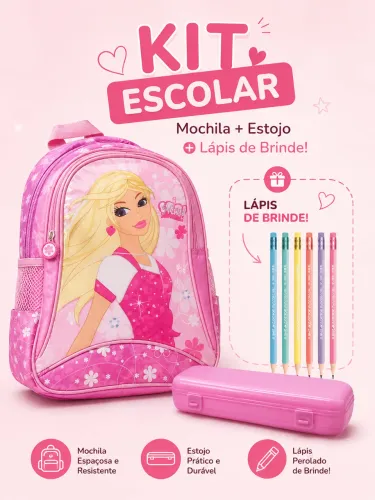 Kit escolar menina presente  