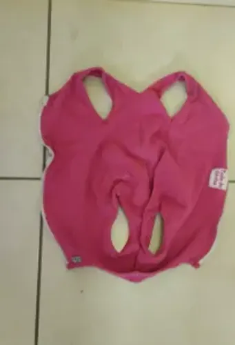 roupa pós-cirúrgica pet tudo de bicho rosa tam. 11 (zíper)