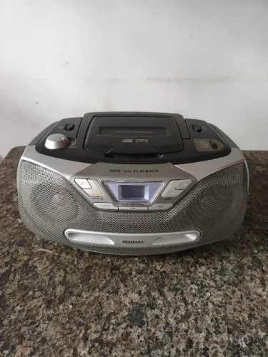 Rádio Portátil Philips CD Soundmachine MP3 com Rádio FM - Funcionando
