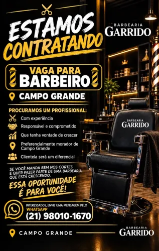 Vaga para barbeiro 