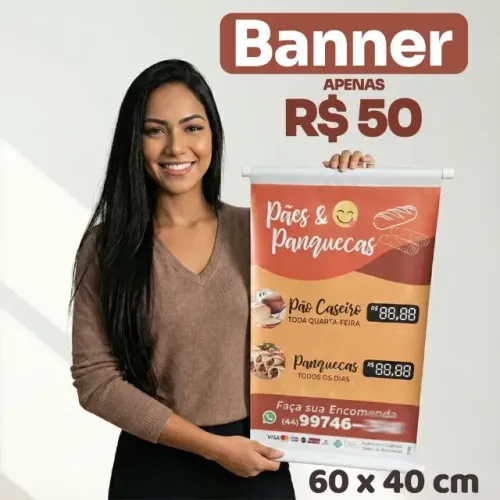 BANNER EM LONA - APENAS R$ 50 