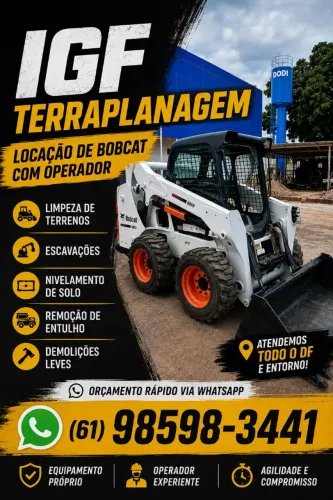 Bobcat - Locação com operador
