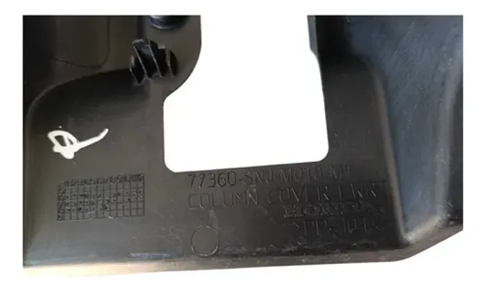 Moldura Inferior Coluna Volante New Civic 2007 Á 2011 #2
