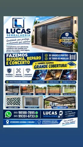 Lucas serralheiro, novo, reforma e reparo venha fazer seu orçamento.