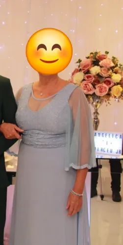 Vestido festa azul serenity G