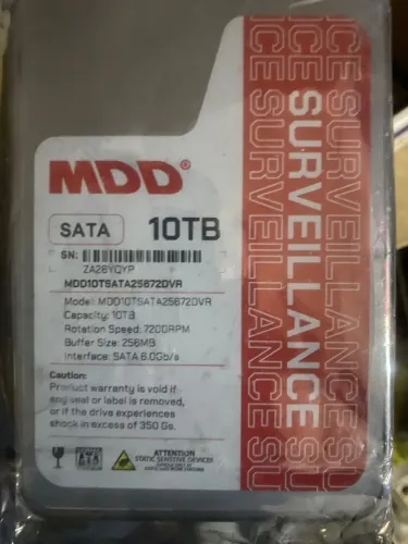 HD Interno de Vigilância MDD (MaxDigitalData) de 10TB
