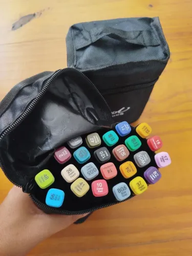 Canetinhas Ponta Dupla - Kit 24 Cores 