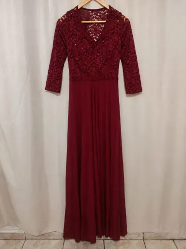 ? Vestido Marsala com Renda - Usado apenas 1 vez - Tamanho P ?