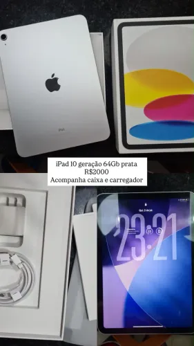 iPad 10 geração prata