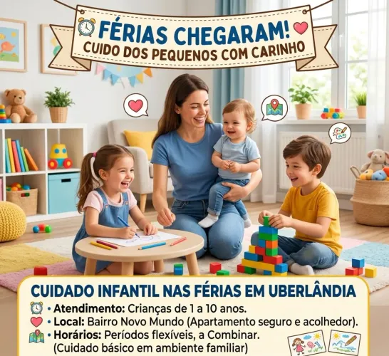 Cuidados infantis férias