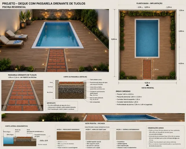? CONSTRUÇÃO DE DEQUES PARA PISCINA ?