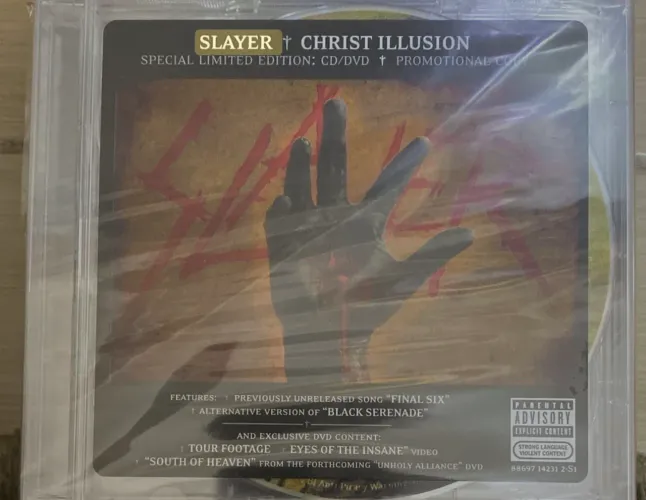 Cd Dvd Slayer Christ illusion limited importado raro 