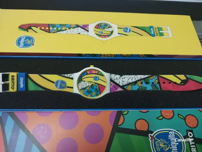 Relógio  para colecionador (Romero Britto ) unisex 