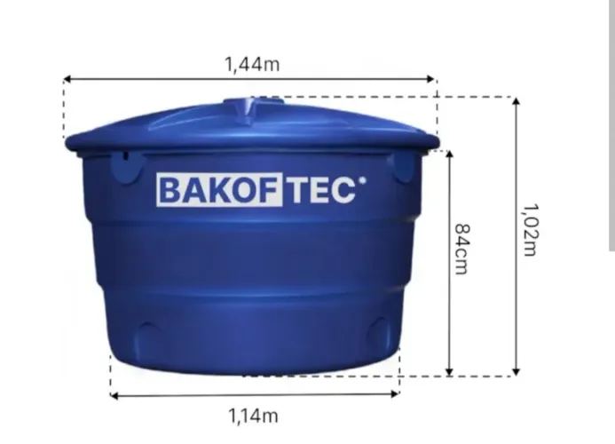 Vendo 2 caixa d'água 1000 LTS BAKOFTEC