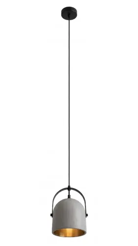 Luminária Pendente Design Industrial Concreto Cimento Queimado E27 Bivolt