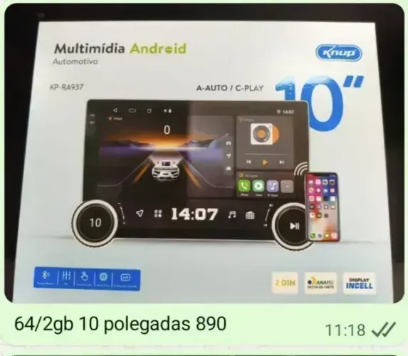 Multimídia 10 polegadas 64gb Android 15,,entrega