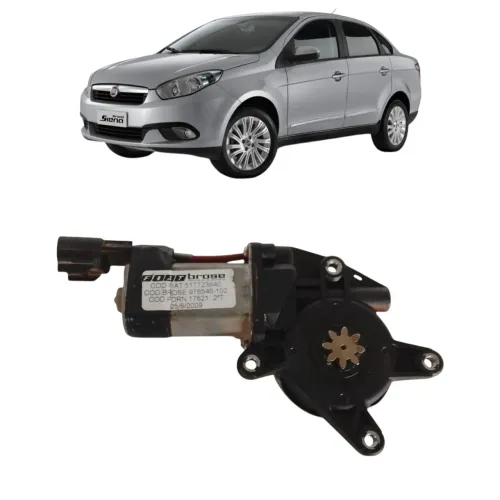 motor vidro elétrico dianteiro esquerdo Fiat Siena 06/14