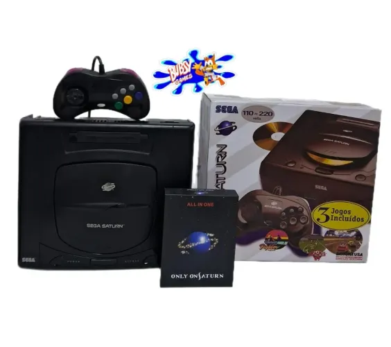 Sega saturn console c/ SAROO  ler descrição 