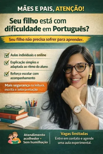 Aula particular de Português/ Aulas de Reforço