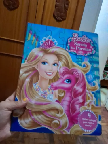 Livro quebra-cabeças Barbie Sereia das Pérolas