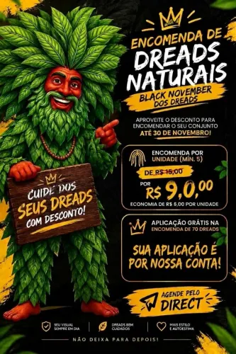 Black novembro dreads aplicação gratuita