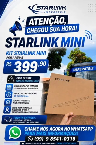 Starlink mini (APENAS PLANO RESIDENCIAL)