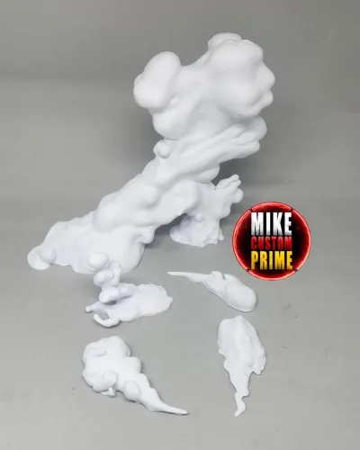 Nuvens para diorama feito de 3D PLA ( venda somente das Nuvens)
