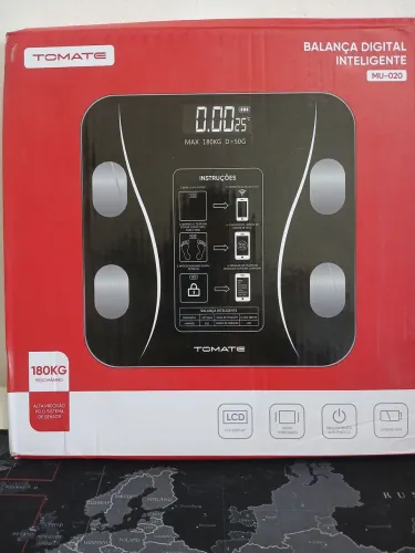 Balança inteligente LCD para peso corporal de até 180Kg / SUPER PROMOÇÃO