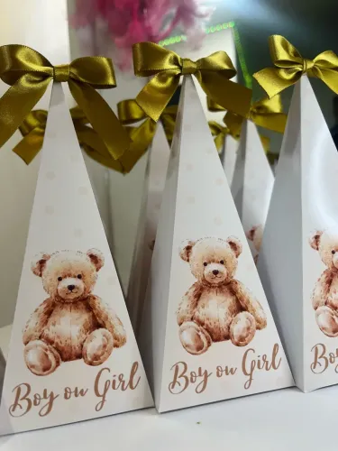 kit 20 caixas pirâmides personalizadas