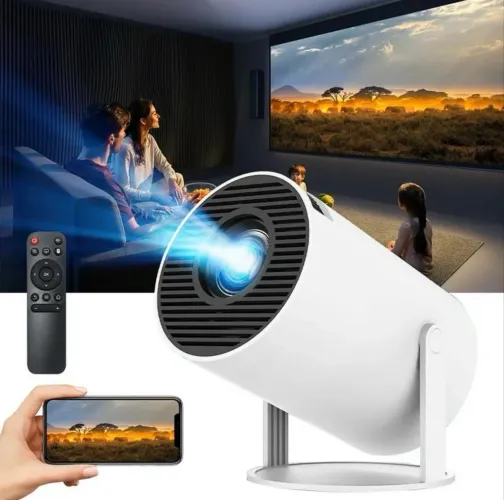 Projetor portátil fácil instalar entregamos