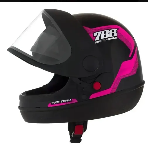 CAPACETE PRO TORK SPORT MOTO 788 ROSA - TAMANHO 56