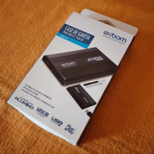 Hd externo 480gb + Case Exborn