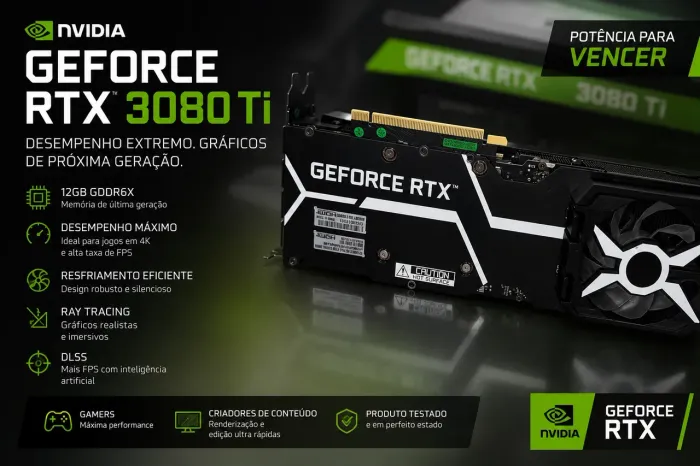 Placa de Vídeo Galax NVIDIA GeForce RTX 3080 Ti SG 12GB GDDR6X