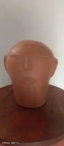 Cabeça de Cida Lima artesanato.