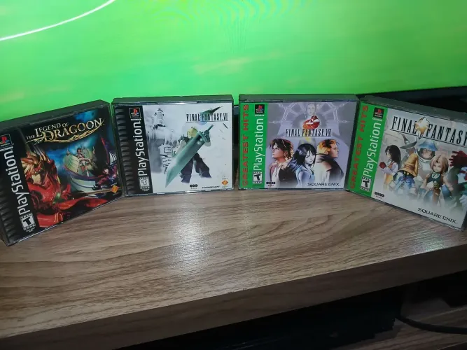Jogos ORIGINAIS Final fantasy 7 8 e 9 Legend of The dragoon