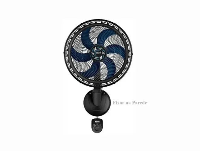 Ventilador Parede Arno Xtreme Force Breeze, 3 Veloc, Modo Sono Tranquilo, 06 Pás 126w 50cm