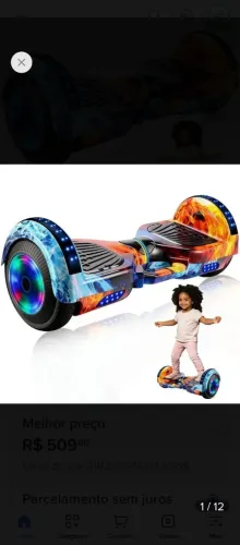 Skate elétrico hoverboard batvda