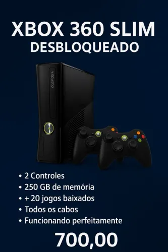 Xbox 360 Destravado com garantia 