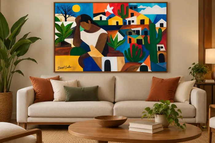 Quadro Melancolia Felicita Medidas: 1mx1,45m