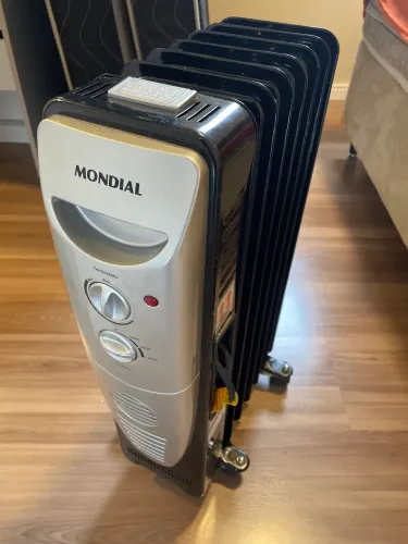 Aquecedor a óleo Mondial - Preto/Cinza 1500W