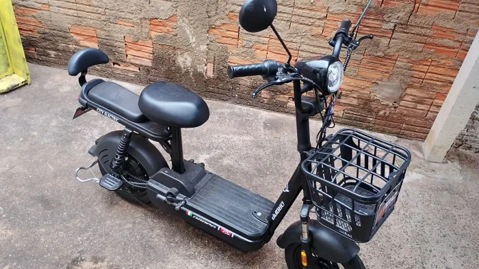 Bicicleta Elétrica Altrax 500w Bonmad Bateria Removivel preto aro14
