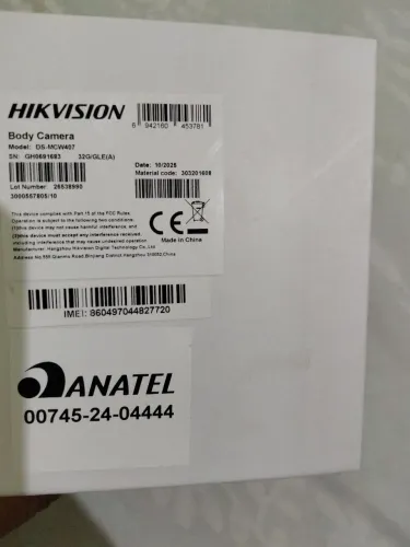 Câmera corporal hikvision DS-MCW407 32G/GLE(A)
