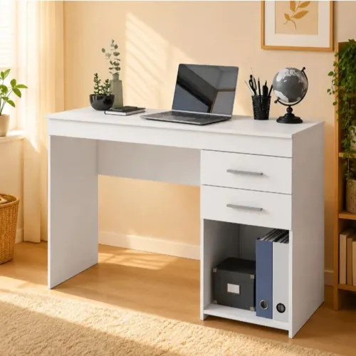 Mesmo escrivaninha para computador com duas gavetas