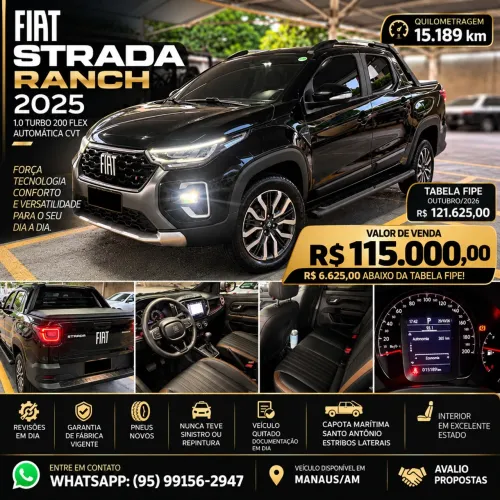 Fiat Strada Ranch 1.0 Flex Turbo CD Aut. 2025